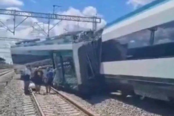 Vagón del Tren Maya descarrila en estación de Izamal; no hay heridos graves
