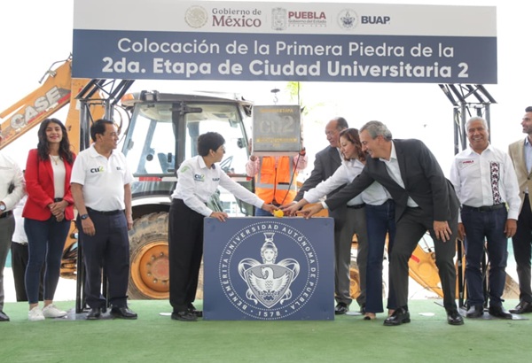 olocan primera piedra de la segunda etapa de Ciudad Universitaria 2