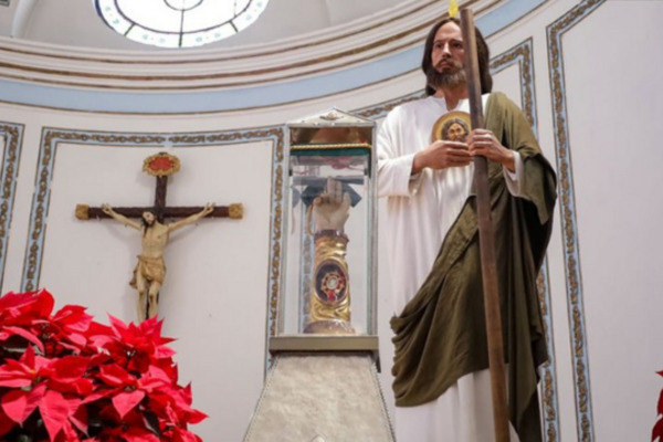 Traerán por segunda ocasión a Puebla la reliquia de San Judas Tadeo para una estancia de dos meses que comenzará el 11 de agosto