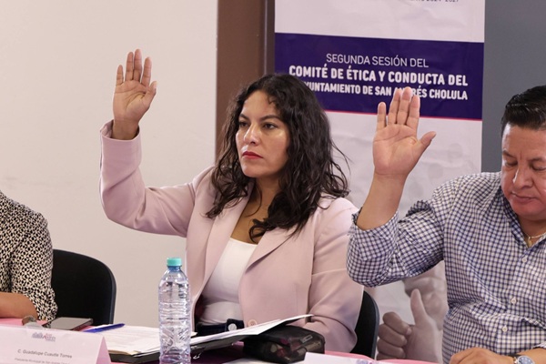 Afianza Lupita Cuautle política de integridad en San Andrés Cholula