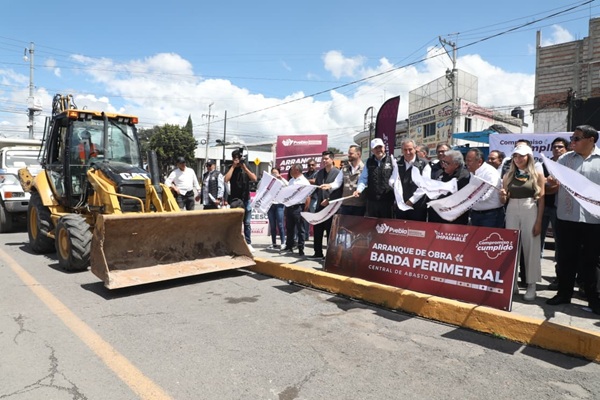 Arranca Pepe Chedraui construcción de Barda Perimetral en la Central de Abasto de Puebla