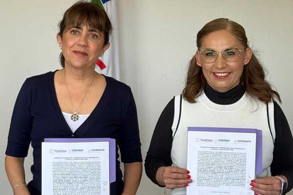 Coeprist y el Patronato de Feria de Tlaxcala firman convenio para reforzar vigilancia sanitaria