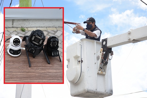 Decomisan 12 cámaras de videovigilancia para actividades delictivas