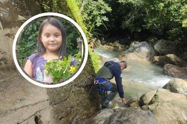 Monserrat Herrera, de 7 años de edad, fue arrastrada por el río en la comunidad de Mazatzongo de Guerrero, en el municipio de Tlacotepec
