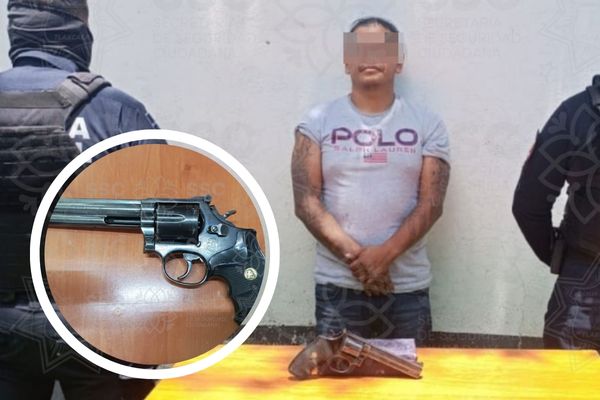 Al requerirle la documentación que acreditara la legal portación del arma, Gulliver N., de 42 años de edad, no pudo justificar su posesión