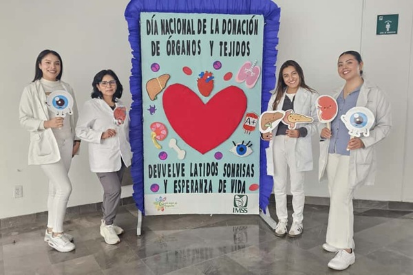 Fomenta IMSS Puebla donación altruista de órganos y tejidos en HGZ No. 20 “La Margarita”