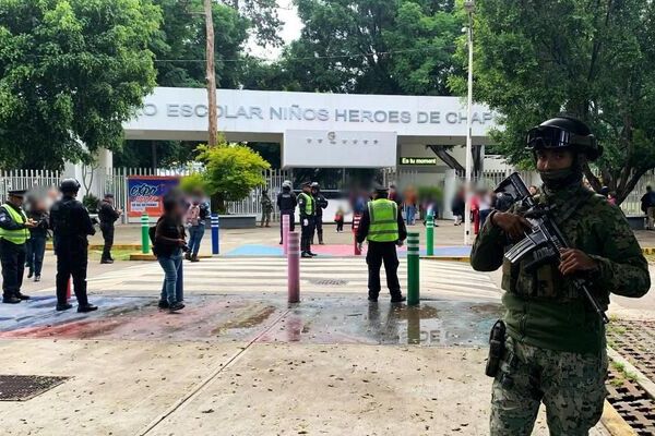 Implementaron el operativo “Escuela Segura” en instituciones educativas de nivel básico y medio superior, este lunes 1 de septiembre
