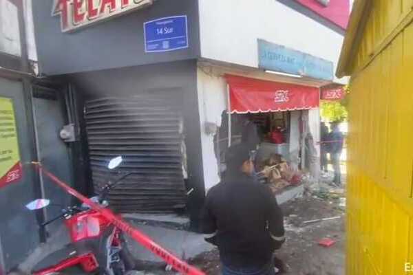Durante la madrugada, un conductor en estado de ebriedad impactó su camioneta Jeep contra una tienda de bebidas alcohólicas