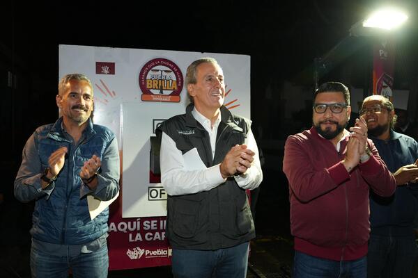 Chedraui Budib inauguró la modernización de 618 luminarias con tecnología LED en la cabecera de San Jerónimo Caleras y en diversas colonias