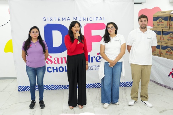 Realiza SMDIF de San Andrés Cholula cuarta entrega de productos