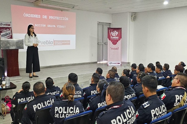 SSC Puebla capacita a policías en aplicación de órdenes