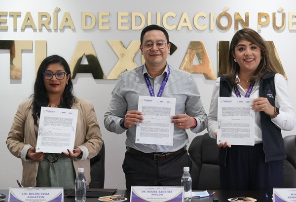 Sepe-Uset y Sipinna acuerdan acciones para consolidar entornos educativos seguros en Tlaxcala