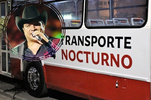 Servicio de transporte nocturno para concierto de Julión Álvarez tendrá costo