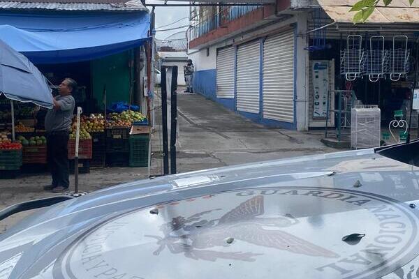 El inmueble del Mercado Morelos se mantiene bajo resguardo de los elementos de la Guardia Nacional en espera de la autorización de ingreso