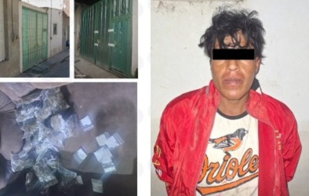 FGE Puebla catea cinco inmuebles en Tehuacán, asegura narcóticos y a una persona