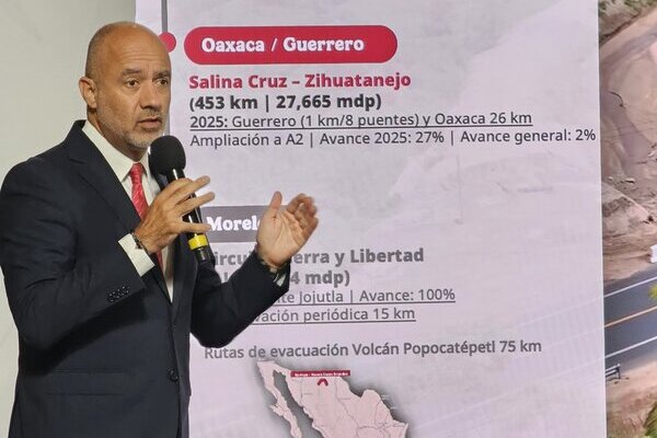 El Programa de Infraestructura Carretera se divide en distribuidores viales, carreteras, puentes, ejes prioritarios y obras de continuidad