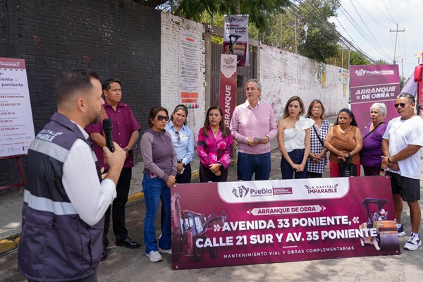 Arranca Pepe Chedraui rehabilitación de avenida 33 Poniente; instalarán banquetas, guarniciones, rampas, y carpeta asfáltica