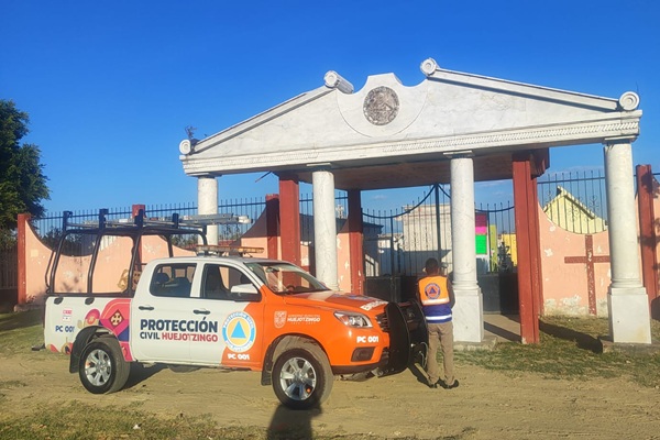 Ayuntamiento de Huejotzingo implementa operativo “Panteones Seguros” por temporada de Día de Muertos