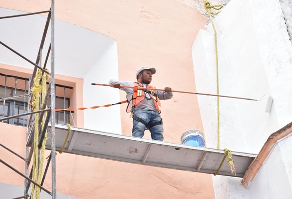 Ayuntamiento de Puebla realiza trabajos de mantenimiento para preservar templos del Centro Histórico