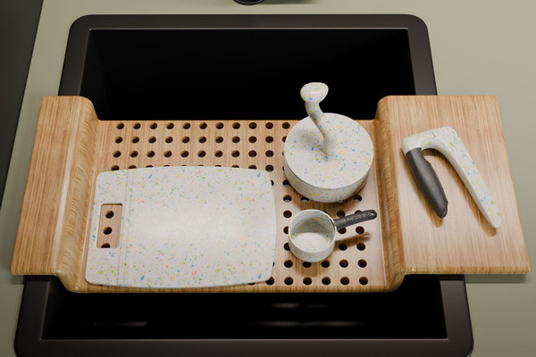 Un grupo de estudiantes de Diseño Industrial desarrolló Culinarea, utensilios de cocina pensados para niñas y niños con discapacidad visual