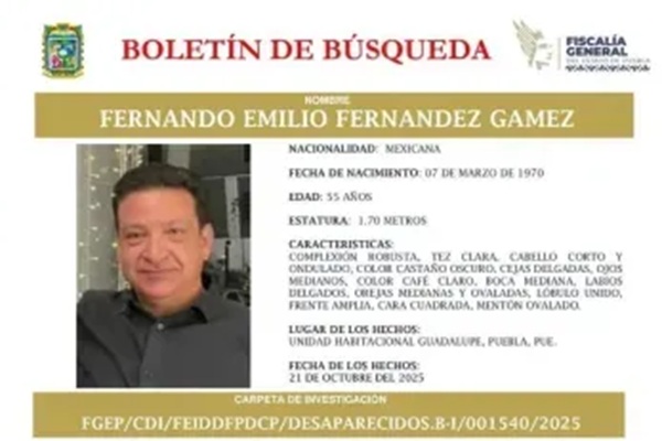 Chofer de transporte por aplicación desaparece en Puebla; lo encuentran sin vida días después