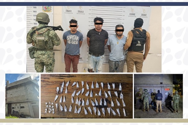 Determina Juez de Control la vinculación a proceso de tres presuntos narcomenudistas detenidos durante cateo en la ciudad de Puebla