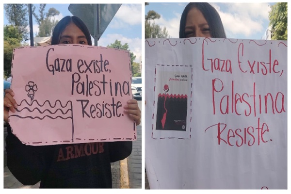 Estudiantes de Tehuacán muestran solidaridad con Palestina