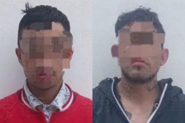 En la calle Narciso Mendoza en Huamantla, elementos observaron a dos sujetos en una motocicleta que conducían de manera negligente