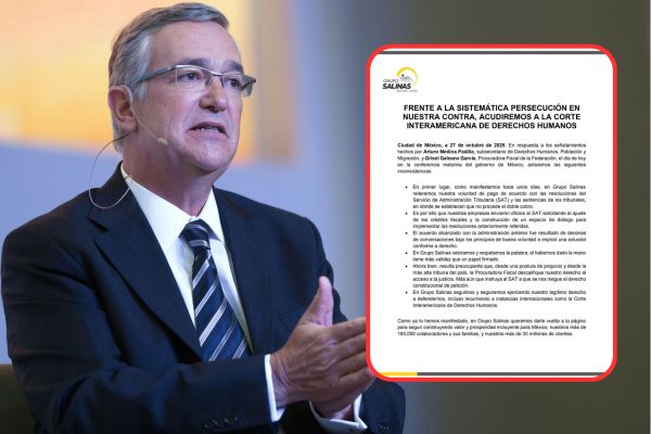 El dueño de Grupo Salinas mantiene 32 litigios con el SAT por adeudos fiscales que suman un monto de 74 mil millones de pesos