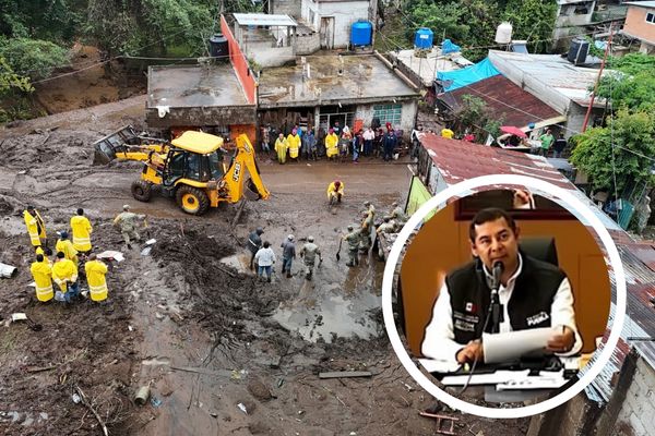 Armenta informó a la presidenta Sheinbaum, durante la Mañanera, sobre las cifras de personas fallecidas y las acciones por las lluvias