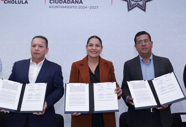 Fortalece San Andrés Cholula seguridad bancaria mediante convenio con SEPROBAN