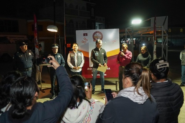 Se entregó la modernización de 340 luminarias en las colonias Noche Buena, Tlilostoc, Cerro de Márquez y Bosques de Ángeles de la Resurrección