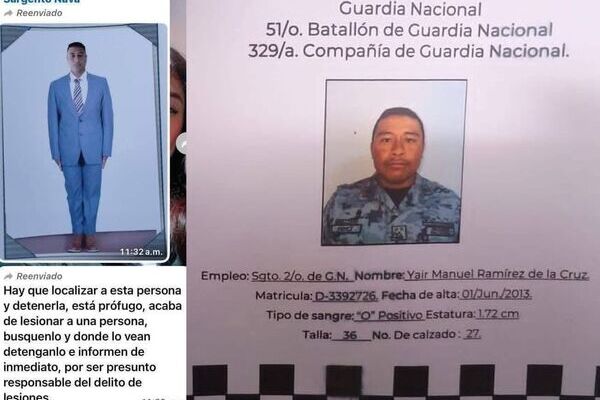 De dos disparos en la cabeza fue como el sargento segundo, Yair Manuel R., presuntamente le habría arrebatado la vida a Stephania