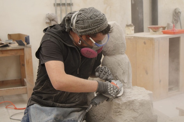 Inicia en Tlaxcala el primer encuentro de escultores en la Escuela de Arte