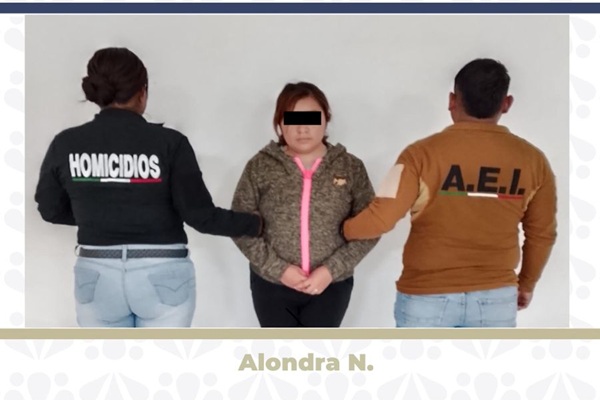 Juez de Control vinculó a proceso a presunta responsable del homicidio de su pareja sentimental en Tlalancaleca