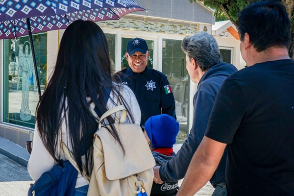 Policía Auxiliar de Puebla refuerza presencia operativa por conmemoración de Día de Muertos