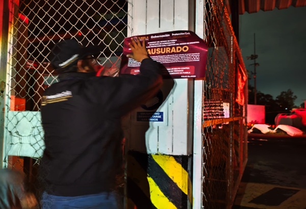 Protección Civil Estatal clausura taller de tractocamiones del corredor industrial La Ciénega tras incendio; no cuenta con permisos de operación