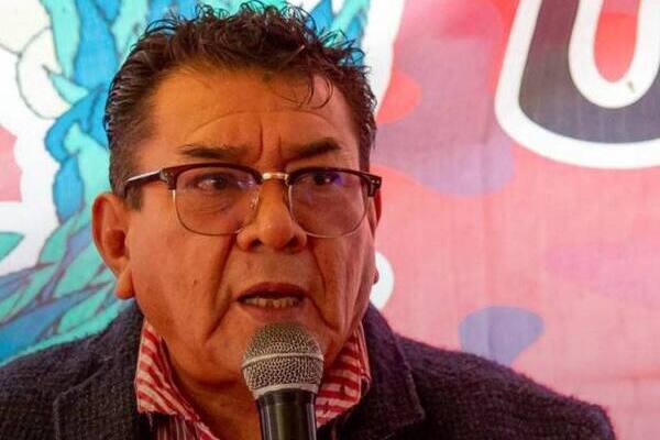 Fue colgada otra manta con amenazas, la cual esta firmada por "FM", contra el líder de la organización, Rubén Sarabia, alías Simitrio