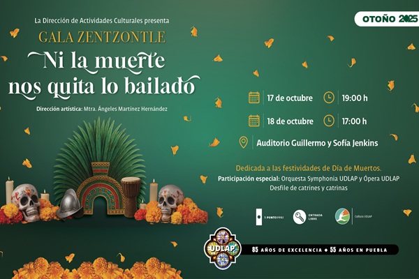 UDLAP Zentzontle presentará una muestra artística especial por el Día de Muertos