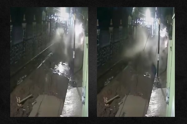 Una mujer lesionada deja desplome de barda reblandecida por lluvias en San Pedro Cholula