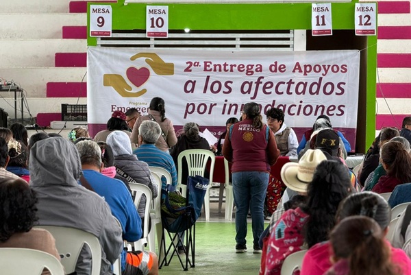 Bienestar inicia segunda entrega de apoyos a damnificados por lluvias en Hidalgo, Puebla, San Luis Potosí, Querétaro, y Veracruz