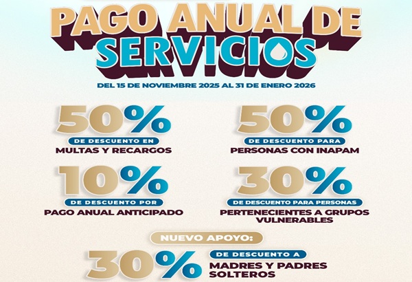 CAPAM Tlaxcala ofrece descuentos en pago de agua potable por el Buen Fin