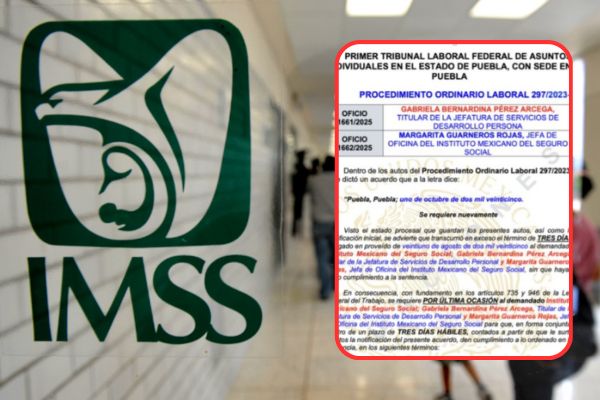 Tales omisiones las conoce el Director General del IMSS que también se le impuso una multa por no cumplir con los salarios del trabajador