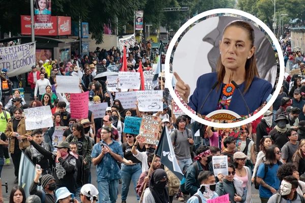 Sheinbaum sostuvo que la movilización del sábado presentada como una “marcha de la Generación Z”, no surgió de manera orgánica entre jóvenes