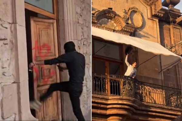 Entre los detenidos por causar daños al Palacio de Gobierno se encuentran Mauricio Hernández y Raúl Meza, de la organización Revolución Social