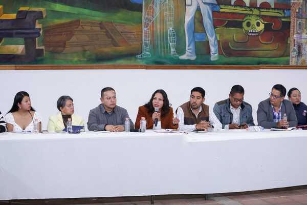 Se llevo a cabo una reunión de trabajo con las autoridades de juntas auxiliares de San Andrés, las inspectorías y la Delegación Atlixcáyotl