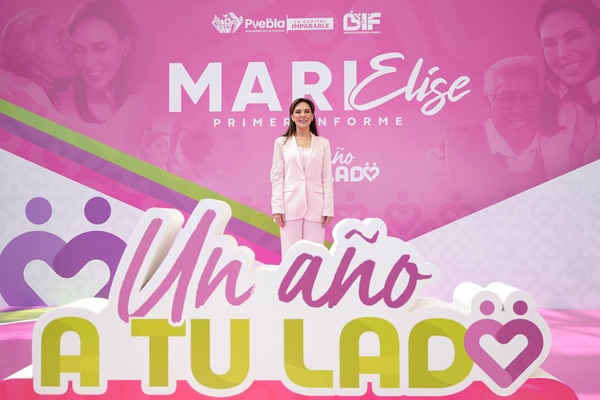 MariElise Budib rinde su primer informe al frente del Patronato del DIF Puebla Capital
