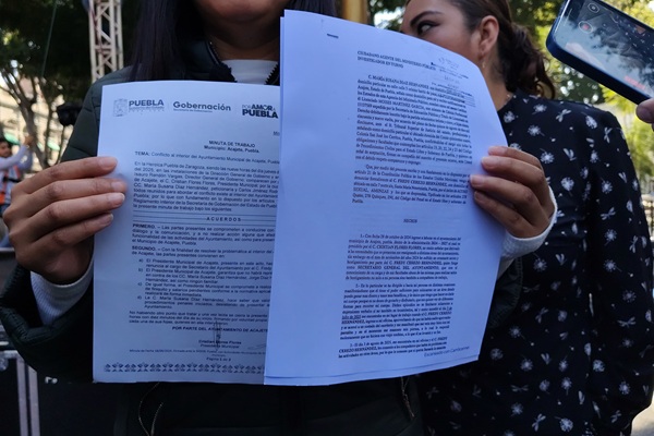 Susana Díaz sufre amenazas del Ayuntamiento de Acajete por denunciar acoso laboral y sexual de exfuncionario