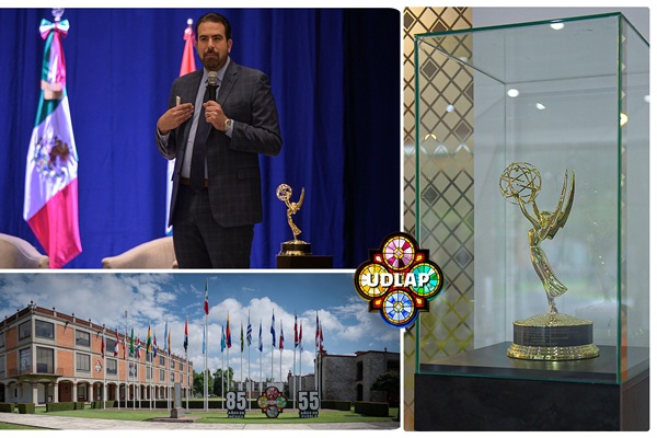 UDLAP El egresado Javier Vega entrega su cuarto Emmy a la universidad
