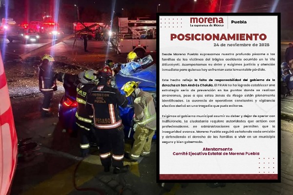 Morena Puebla acusa al Ayuntamiento de San Andrés Cholula de omisión e indiferencia para frenar "arrancones"